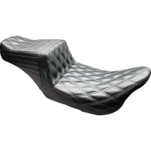 Asiento Tailwhip — 2 plazas, negro con costura verde