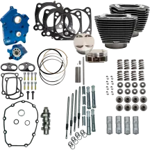 128" Power Package — 128" displacement, 4.250" bore, 4.500" stroke, Highlighted Fins