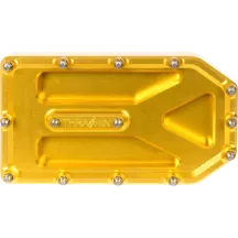 Aggressor Brake Pedal Pad — 4.75" x 2.75", stock bagger fit, Gold
