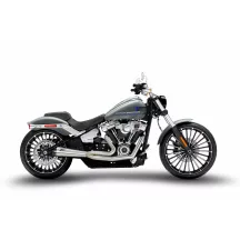 ZARD FULL KIT EXHAUST SYSTEM 2:1 H-D SOFTAILS — 2-Into-1 system, stainless steel