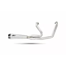 ZARD FULL KIT EXHAUST SYSTEM 2:1 H-D SOFTAILS — 2-into-1 system, polished