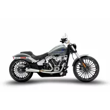 ZARD FULL KIT EXHAUST SYSTEM 2:1 H-D SOFTAILS — 2-into-1 system, polished