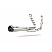 ZARD FULL KIT EXHAUST SYSTEM 2:1 H-D SOFTAILS — 2-into-1 system, polished