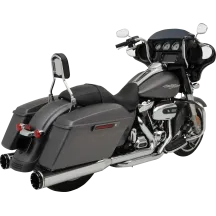 2-into-1-into-2 Dominator-SR Exhaust System — 4.5" muffler, Chrome