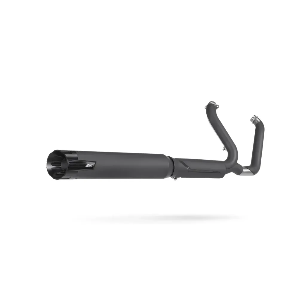 ZARD Full Exhaust System 2:1 H-D Softails E5+ 25+ & Racing — ECE type approved, Matte Black
