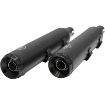 Grand National Slip-On Mufflers — Matte Black, Right