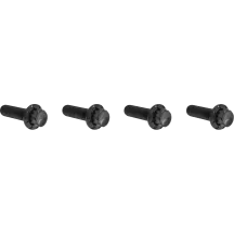 Kit de tornillos de 12 puntos de titanio para tapa superior de la transmisión — Negro