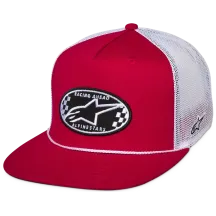 Gorra Trucker Contender — Rojo, Negro, Blanco, Talla única