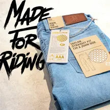 Taylor Mono Riding Pants — 40/32, Straight fit, Light Blue