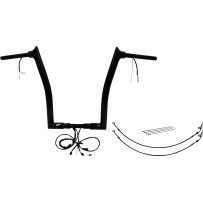 Kit EZ Install de manillar puntiagudo con cableado 1-1/2" — 38 mm (1-1/2"), 40.5 cm (16") de alzada, Negro