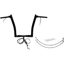 Kit de manillar EZ Install Wired 1-1/2" con parte superior puntiaguda — diámetro 1-1/2", 14" de altura, 35" de ancho, acelerador