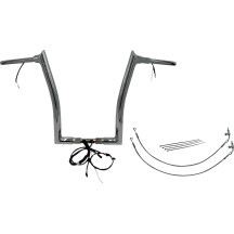 Kit de manillar EZ Install cableado 1-1/2" con parte superior puntiaguda — diámetro 1-1/2", abrazadera 1-1/4", ancho 35"