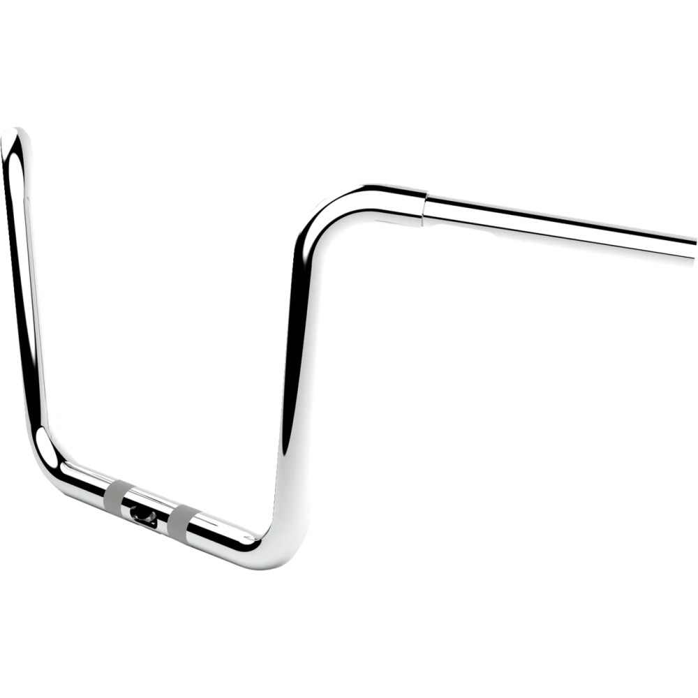 Manillar Twin Round — abrazadera 1-1/4", 34-1/8" ancho, elevación 12", cromo