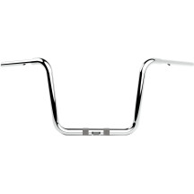 Manillar Twin Round — abrazadera 1-1/4", 34-1/8" ancho, elevación 12", cromo