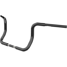 Manillar Twin Round — 25.5 cm rise, 94.5 cm ancho, 25.4 mm abrazadera, Negro