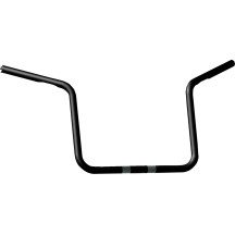 1" 2+2 Custom Sweeper Handlebar — 13-1/2" rise, 31-3/4" width, 1" clamp, Black Gloss