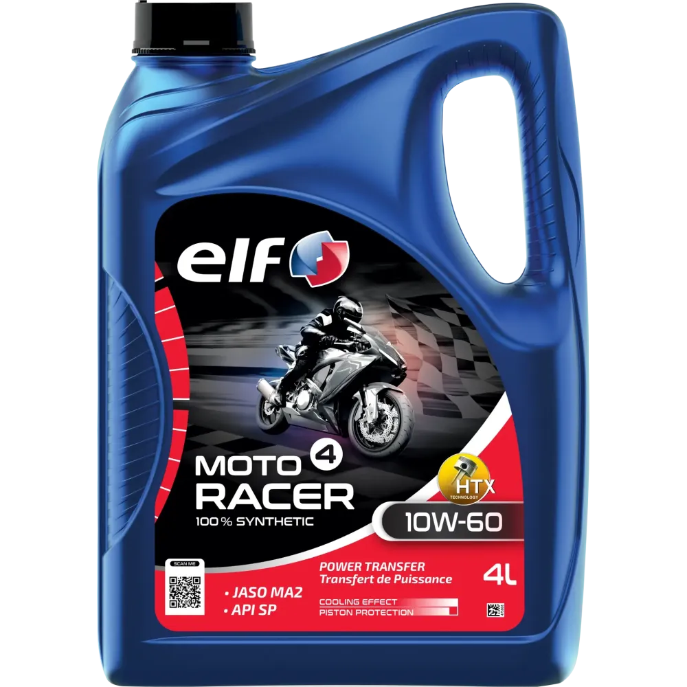 ELF OIL MOTO 4 RACER 10W-60 SYN 4L