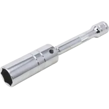 Joint Magnetic Spark Plug Socket — 6 in overall, 3/8 in drive, Silver