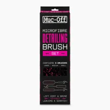 Microfibre Detailing Brush Set x 3 — Lengths 41/41/38 cm, heads 41×7 cm, 20×4 cm, 16.6×5 cm