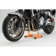 Adjustable Lift Stand — max lift 270 mm, width 235–360 mm, 200 kg load, orange