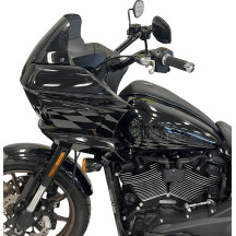 Manillar redondo 1-1/4" con instalación EZ — 1-1/4" diámetro, 8" elevación, 32" ancho, Negro