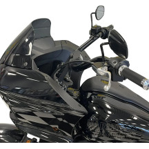 Manillar redondo 1-1/4" con instalación EZ — 1-1/4" diámetro, 8" elevación, 32" ancho, Negro