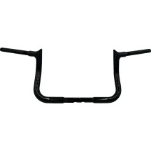 Manillar 1-1/4" EZ Install punta puntiaguda — 1-1/4 pulg diámetro, 1 pulg abrazadera, 10 pulg elevación, 36 pulg ancho, Negro br