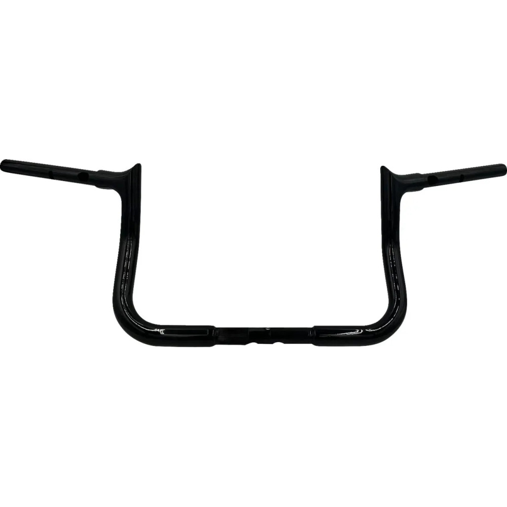 Manillar 1-1/4" EZ Install punta puntiaguda — 1-1/4 pulg diámetro, 1 pulg abrazadera, 10 pulg elevación, 36 pulg ancho, Negro br