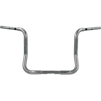 Manillar redondo 1-1/4" con instalación EZ — diámetro 1-1/4", ancho central 15-1/2", elevación 14", abrazadera 1", cromo