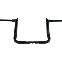 1-1/2" EZ Install Pointed Top Handlebar — 1-1/2" dia, 12" rise, 15" center width, Black