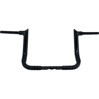 1-1/2" EZ Install Pointed Top Handlebar — 1-1/2" dia, 12" rise, 15" center width, Black