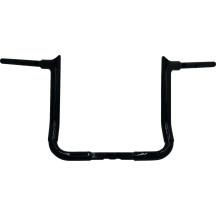 1-1/2" EZ Install Pointed Top Handlebar — 1" clamp, 36" width, 14" rise, Black