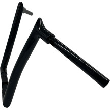 1-1/2" EZ Install Pointed Top Handlebar — 14" rise, 1-1/4" clamp, Black