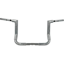 1-1/2" EZ Install Flat Top Handlebar — 1-1/2" diameter, 12" rise, 36" width, 1" clamp, Chrome