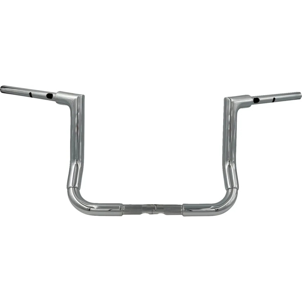 1-1/2" EZ Install Flat Top Handlebar — 1-1/2" diameter, 12" rise, 36" width, 1" clamp, Chrome