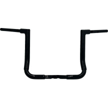 1-1/2" EZ Install Flat Top Handlebar — 14" rise, 1" clamp, Black