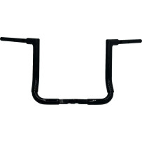 1-1/2" EZ Install Flat Top Handlebar — 14" rise, 1" clamp, Black