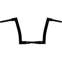 1-1/2" EZ Install Flat Top Handlebar — 38 mm (1-1/2"), 32 mm (1-1/4") clamp, Black