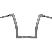 1-1/2" EZ Install Flat Top Handlebar — 1-1/2" dia, 1-1/4" clamp, Chrome