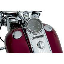 Gas Cap with Paint Protectors — right-hand thread, vented, chrome