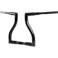 Manillar Thresher — 1-1/4" clamp, 1-1/2" barra, 32-1/2" ancho, 6" retroceso, Negro