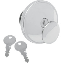 Screw-In Locking Gas Cap — Chrome, Non-vented