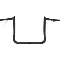 Pre-Wired Handlebar — 36" width, 10" rise, 9" pullback, 1-1/4" diameter, Black
