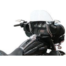 Pre-Wired Handlebar — 36" width, 1" clamp, 1-1/4" bar, 10" rise, Chrome