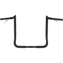 Pre-Wired Handlebar — Black, 91.5 cm (36") width, 30.5 cm (12") rise, 23 cm (9") pullback