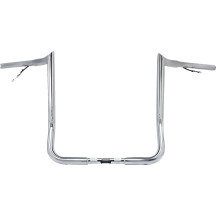 Pre-Wired Handlebar — 1-1/4 in dia, 12 in rise, 36 in width, 1 in clamp