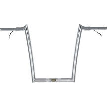 Manillar pre-cableado — 91.5 cm ancho, 35.5 cm elevación, 32 mm abrazadera, Cromado