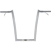 Manillar pre-cableado — 36-1/2" ancho, 16" elevación, 1-1/4" abrazadera, Cromo