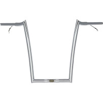 Manillar pre-cableado — 36-1/2" ancho, 16" elevación, 1-1/4" abrazadera, Cromo