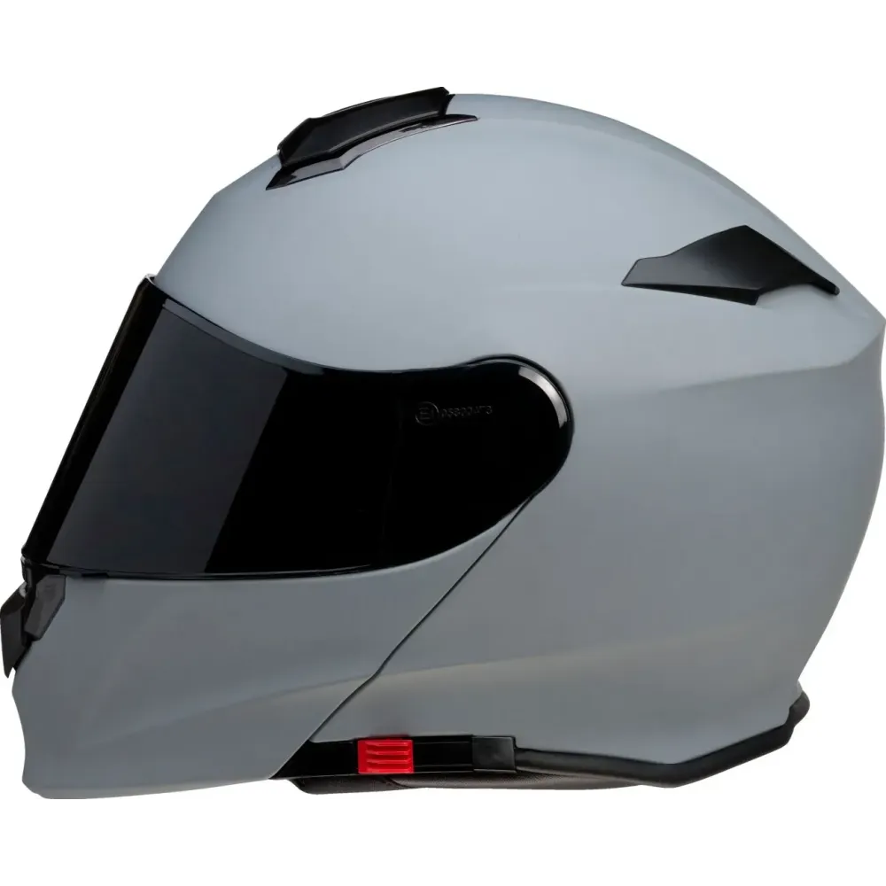 Solaris 2.0 Smoke Modular Helmet — 4XL, polycarbonate shell, gray matte